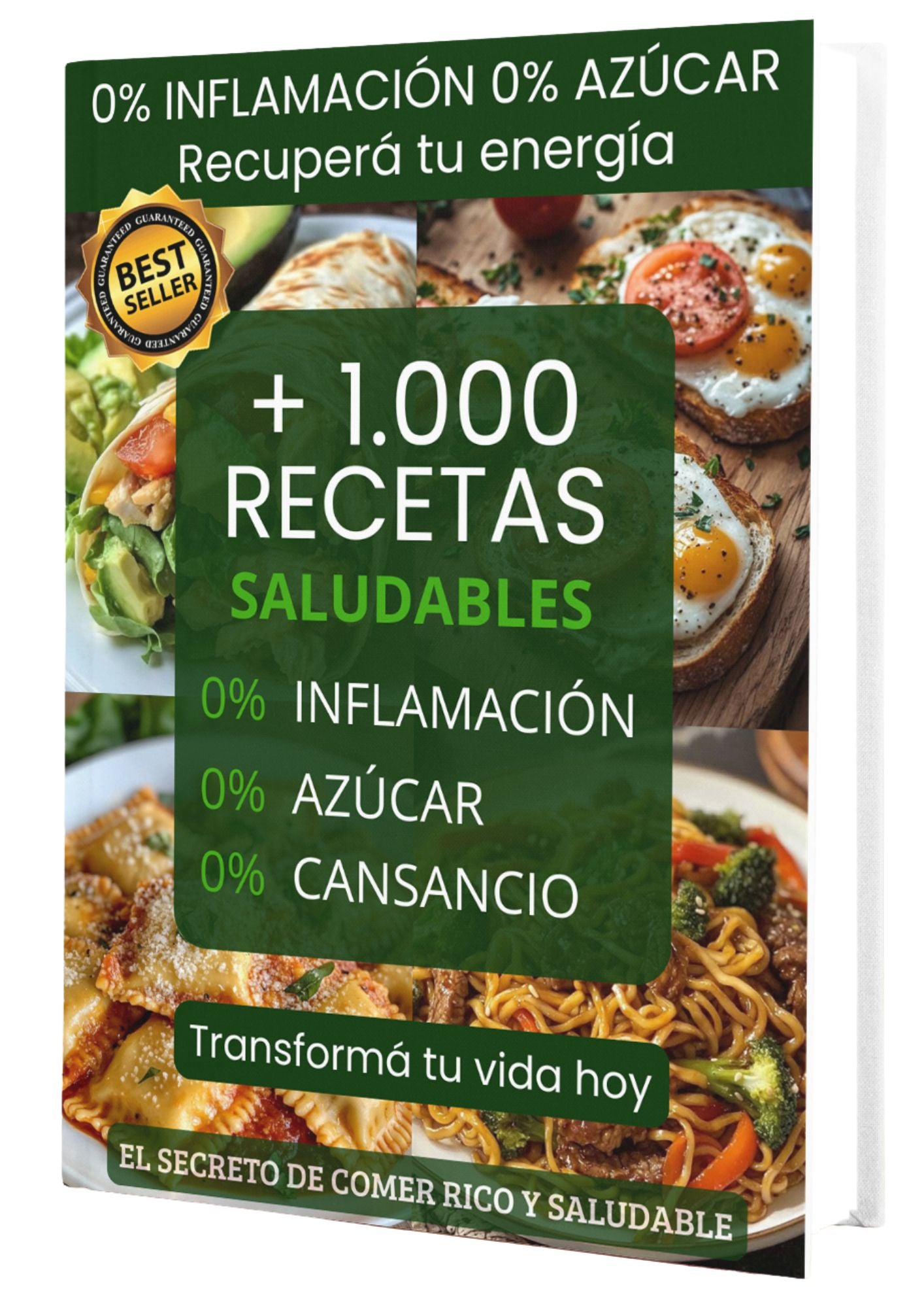 EL SECRETO DE COMER RICO Y SALUDABLE +1000 Recetas SIN Azúcar SIN Gluten +26 Regalos